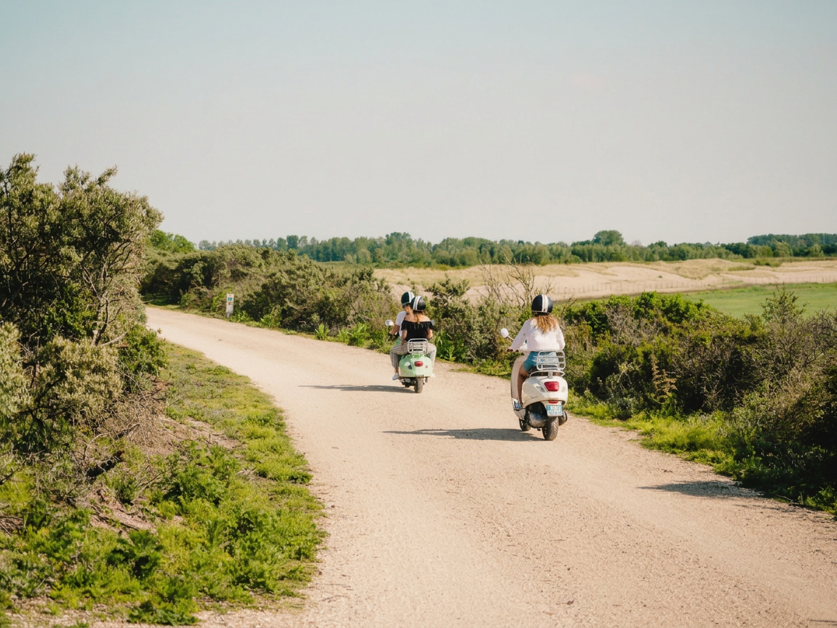Vespa in nature reserve